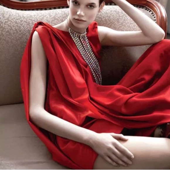 Maison Martin Margiela Red Re-Edition “Hitched Up Dress” - Picture 1 of 12
